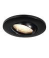 Nordlux GU10 indbygningsspot Umberto - Sort, IP44, godkendt i isolering