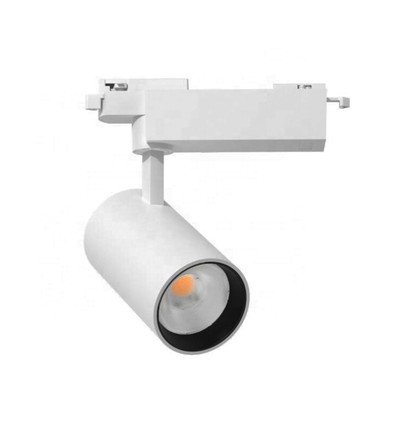 LEDlife 28W hvid skinnespot - 175 lm/W, RA 90, 38 grader, 1-faset