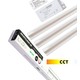 Troldtekt LED Zigbee Skinnesæt 3x60 cm - CCT, Planforsænket, Akustilight inkl. ledninger og driver