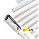 Troldtekt LED Zigbee Skinnesæt 6x60 cm - CCT, Planforsænket, Akustilight inkl. ledninger og driver