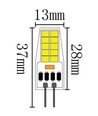 LEDlife SILI2.5 G4 LED pære - 2,5W, dæmpbar, 12V/24V AC/DC, G4