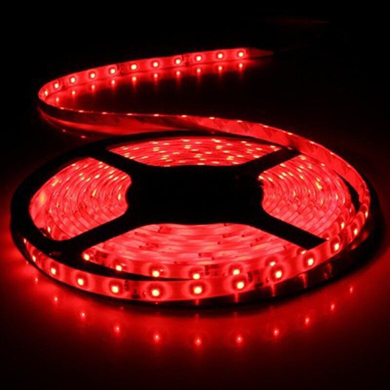 LED-Line LED Strip i Rød på 12W/m til 12V med 3M tape - 5 Meter