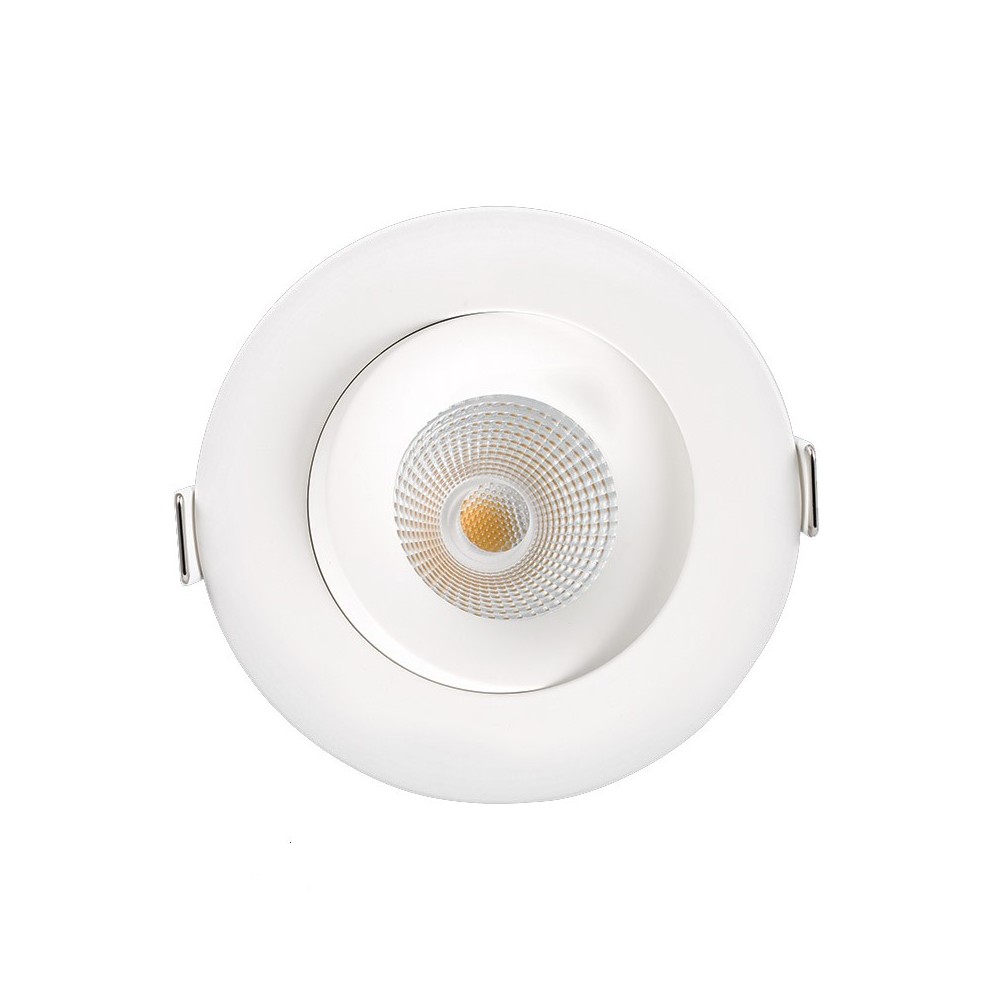 LEDlife 7W Low profile indbygningsspot - Hul: Ø8,3 cm, Mål: Ø10 cm, RA95, CCT, dæmpbar, 230V - Dæmpbar : Dæmpbar, Kulør : 3-i-1