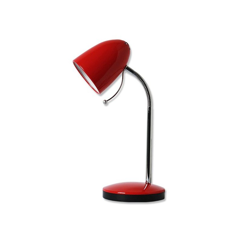 Se Aigostar bordlampe med flex-arm til E27, 230V (H 350 mm) i rød hos detLED