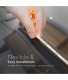 5m 8W/m LED strip - 12V DC, 60 LED pr. meter