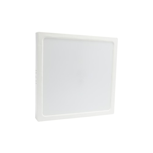 24W LED loftslampe - 29 x 29cm, Højde: 3,8cm, hvid kant