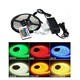 RGB sæt: 5m LED strip, vandtæt 60 LED, 9,6w, kontroller og transformator