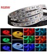 RGB+WW sæt: 5m LED strip, 60 LED, 10,8w, kontroller og transformator