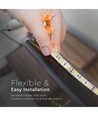 RGB+WW sæt: 5m LED strip, 60 LED, 10,8w, kontroller og transformator