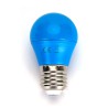 Aigostar farvede LED pære E27 i mat, G45, 4W i blå