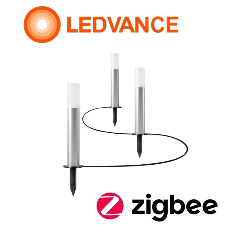 Se Ledvance SMART+ Zigbee (udbyg) LED Havelamper 4,2W, RGBW - 3-pak hos detLED