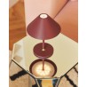 HYGGE opladelig bordlampe med touch dæmp i rødbrun - Halo Design