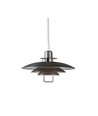 Outlet: PRIMUS Pendellampe med hejs Ø43cm, E27, oxid grå