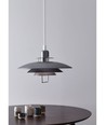 Outlet: PRIMUS Pendellampe med hejs Ø43cm, E27, oxid grå