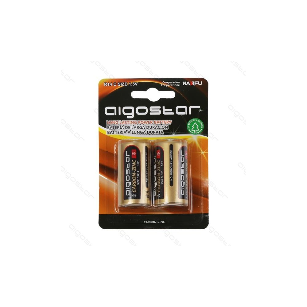 2 stk Aigostar RC14 Batteri, 1,5V