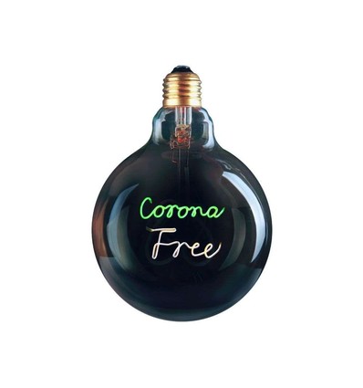 Outlet: E27 Colors Corona Free Pære, 4 Watt - Ø 12.5 cm, 3-step