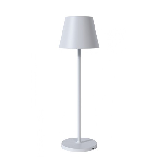 Opladelig bordlampe, udendørs, 2700K, RA97, dæmpbar, hvid - Calida Mini