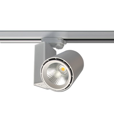 Restsalg: 30W LED spotlampe til 3-faset skinner,  24 grader, hvid