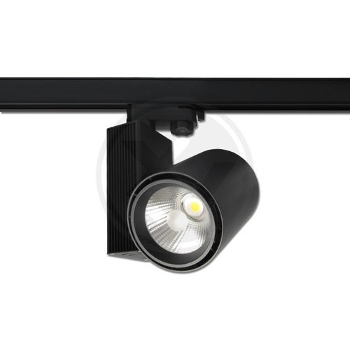 Outlet: 30W LED spotlampe til 3-faset skinner, 24 grader, sort