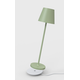 Opladelig bordlampe, udendørs, 2700K, RA97, dæmpbar, grøn, med opladerfod - Calida Mini