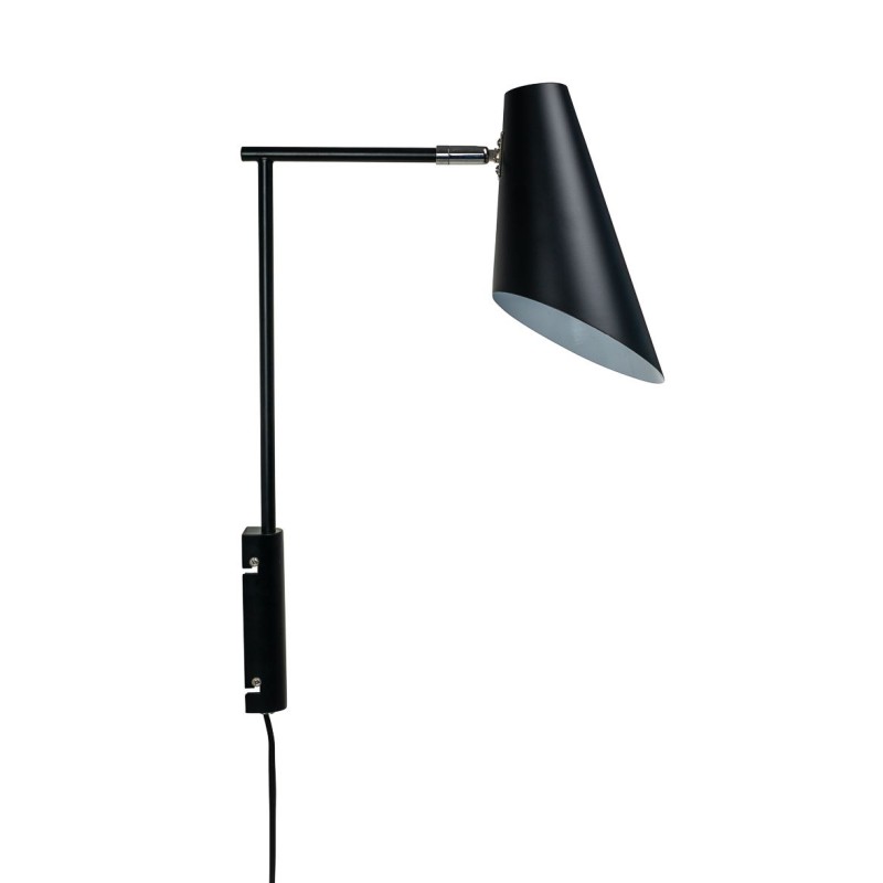 Cale sort væglampe m/arm - Dyberg Larsen