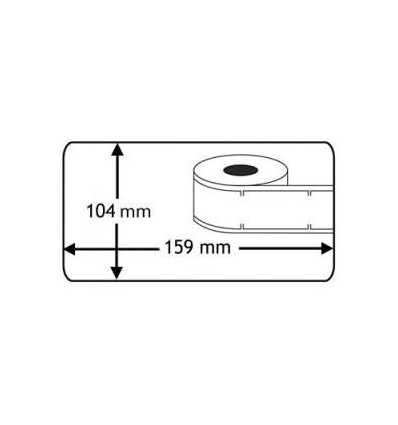 Outlet: Dymo S0904980 ekstra store shipping labels 104x159mm. 220 stk. kompatibel