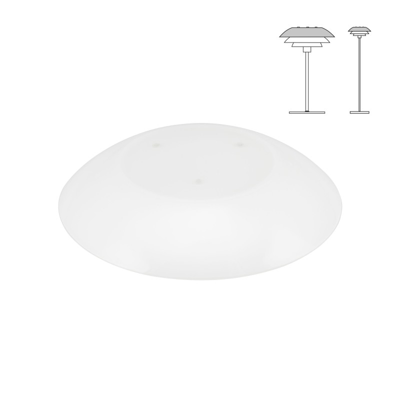 DL31 reserveglas topskærm bord/gulv - Dyberg Larsen