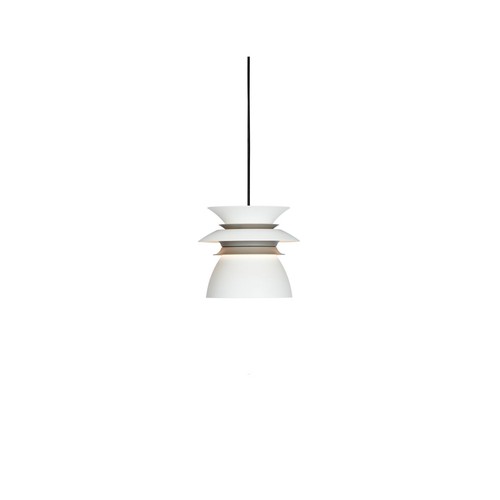 Outlet: DIABLO Café Pendellampe Ø16 cm - Hvid/grå