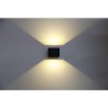 CUBE WALL LED Udendørs Væglampe 5,5W, 3000K, Ra90 - Sort