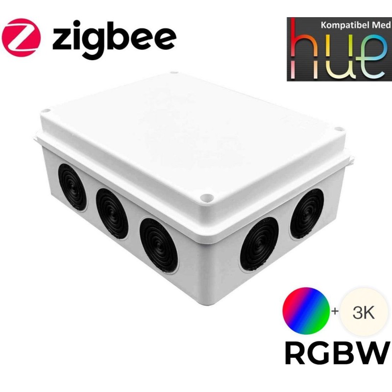 Se Zigbee Power-Kit boks til Troldtekt RGBW LED skinner - Hue Kompatibel hos detLED