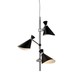 Loftlampe CORNER, G9, Nielsen Light - Krom/sort