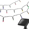Aigostar solcelle LED string lyskæde, IP44 med 100 farvede pærer
