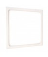 Outlet: 12W LED loftslampe - 14 x 14cm, Højde: 2,4cm, hvid kant