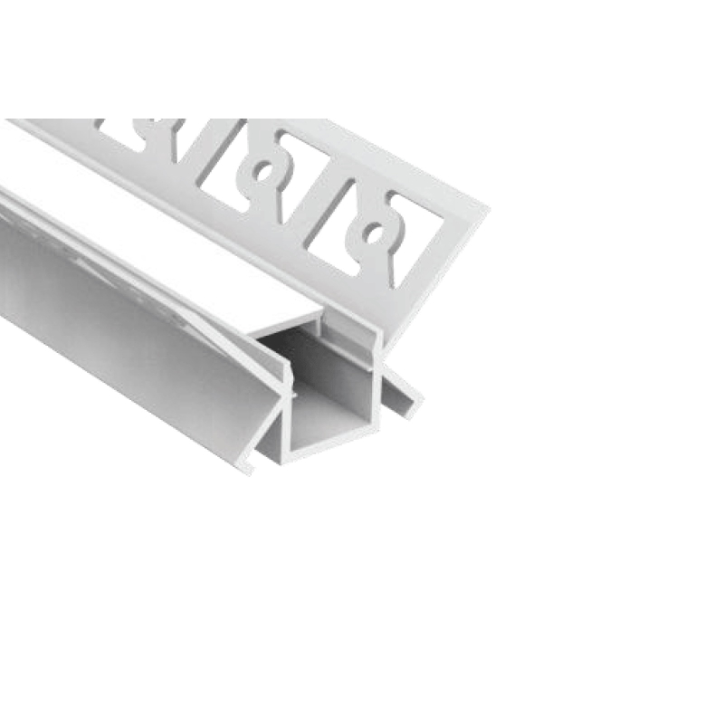 Hjørne Indbyg profil Til LED Strip (48x26x1800 mm) inkl. Cover