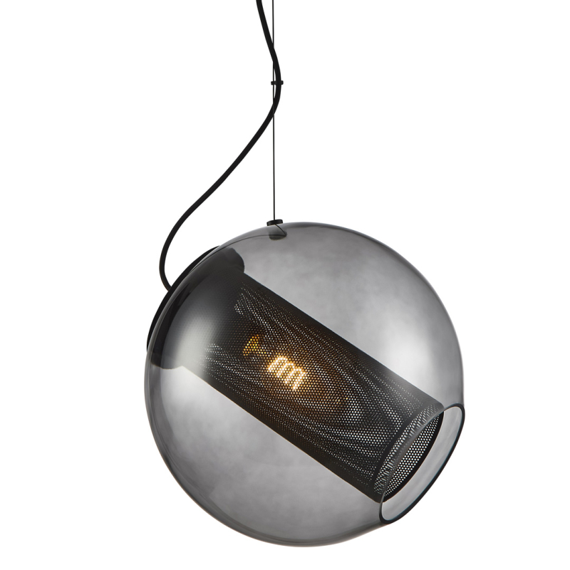 Billede af Forty- Five Pendel Lampe Ø35, E27 i Smoke Glas - Halo Design
