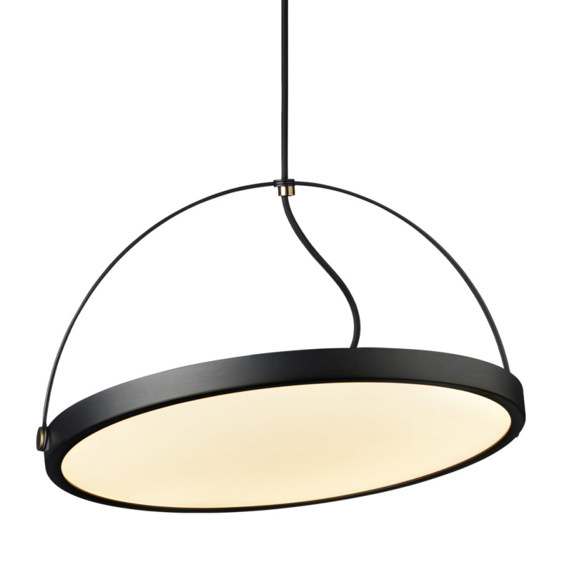 Pivot LED Pendel Lampe Ø40, 22W i Sort/Messing – Halo Design