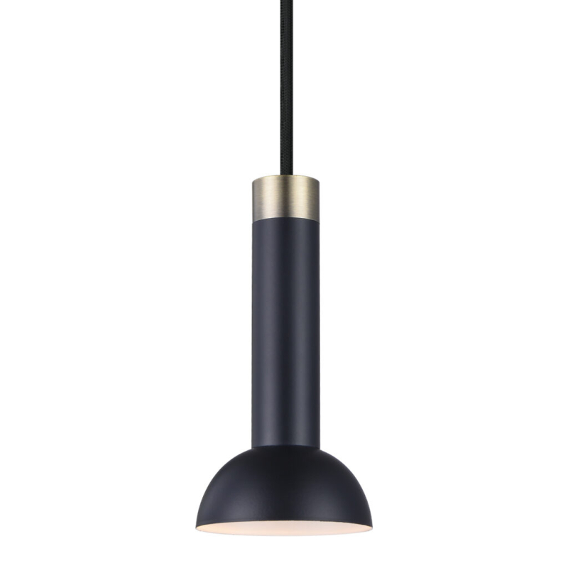 Billede af Torch Pendel Lampe Ø8 Til GU10 LED i Sort/Messing - Halo Design