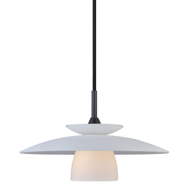 Scandic Pendel Lampe Ø25 Til G9 LED i Sort/Opal - Halo Design