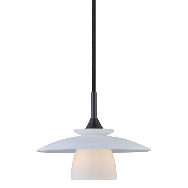 Billede af Scandic Pendel Lampe Ø20 Til G9 LED i Sort/Opal - Halo Design