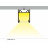 Aluminiums profil i Sort Til LED Strip (LINEA20) - 2 Meter