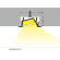 DIAGONAL14 Indfræsning Alu profil i Sort Til LED Strip - 2 Meter