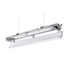 150cm Armatur + 2x LED rør T8 - IP65, gennemfortrådet