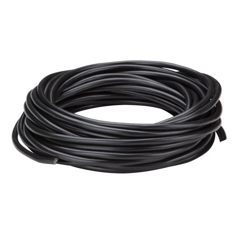 Downlight kabel i Sort, 3x1,5 mm² 90° - 5 Meter