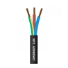 Downlight kabel i Sort, 3x1,5 mm² 90° - 30 Meter