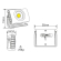 Genopladelig LED Akku Arbejdslampe På 10W, IP65, Dæmpbar