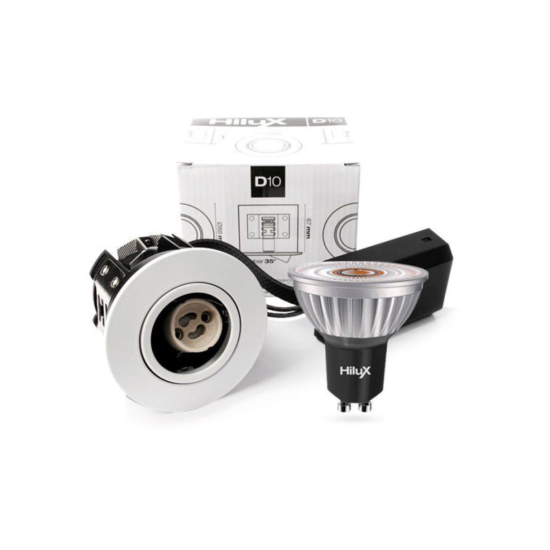 Se Hilux R10 LED Downlight 230V 5,5W Ra97 380Lm - Hvid hos detLED