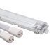 150cm Armatur + 2x LED rør T8 - IP65, gennemfortrådet