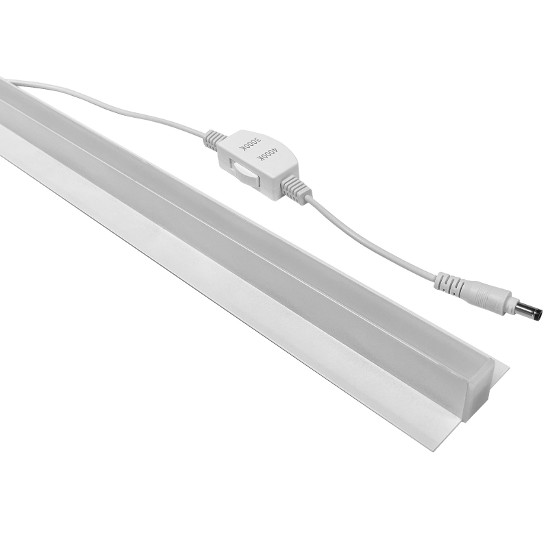 Dæmpbar LED Troldtekt lysskinne 60 cm. 24V Med CCT Omskifter