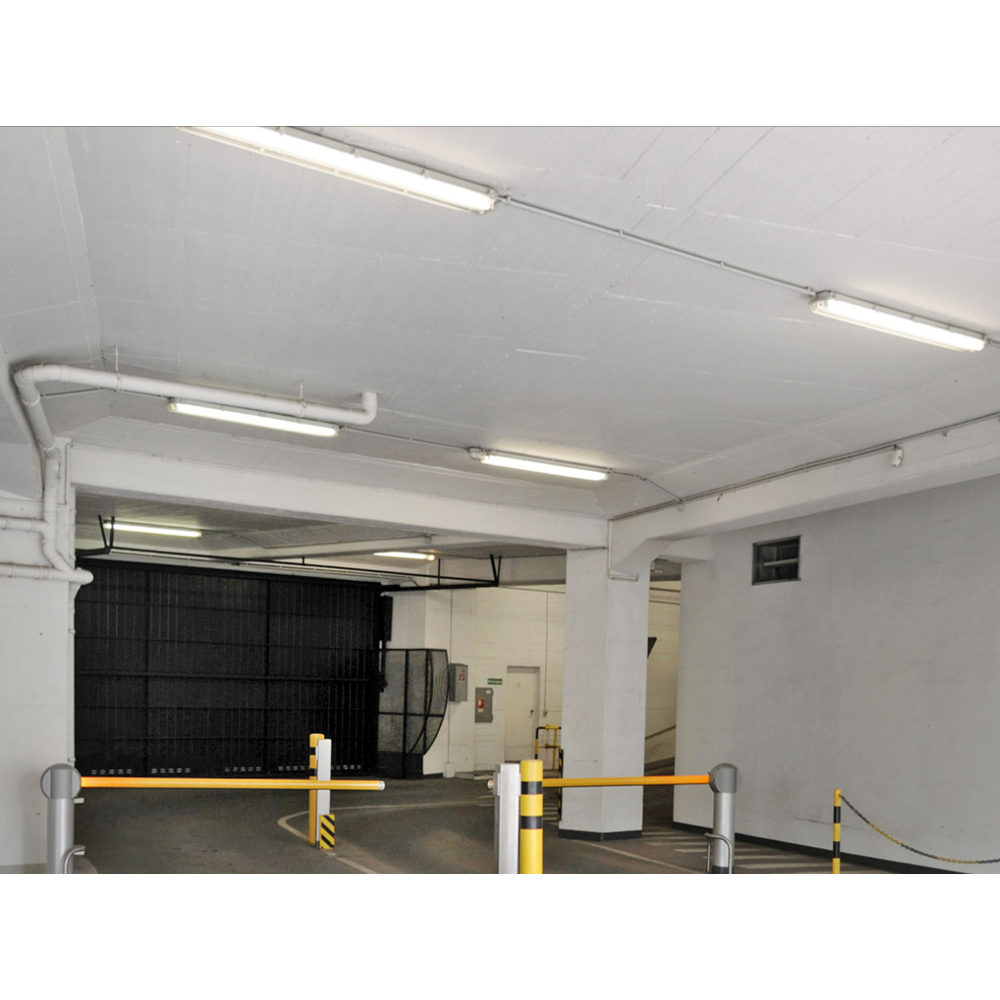 150cm Limea T8 LED armatur, gennemfortrådet - Til 1x150cm LED rør, IP65 vandtæt