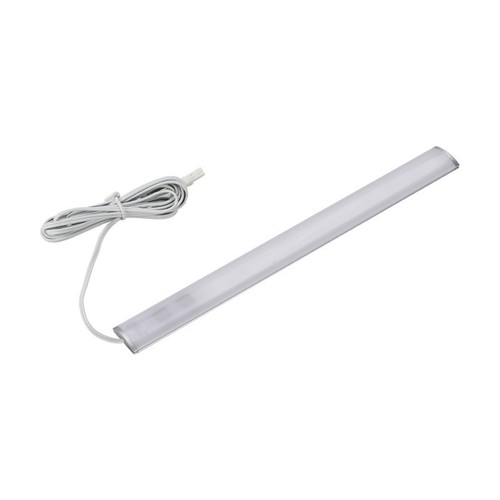 50 cm LED skabsbelysning - 6mm høj, 12V DC, 4W, med endeprop